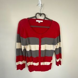 Forever 21 Red, White and Gray sweater!
